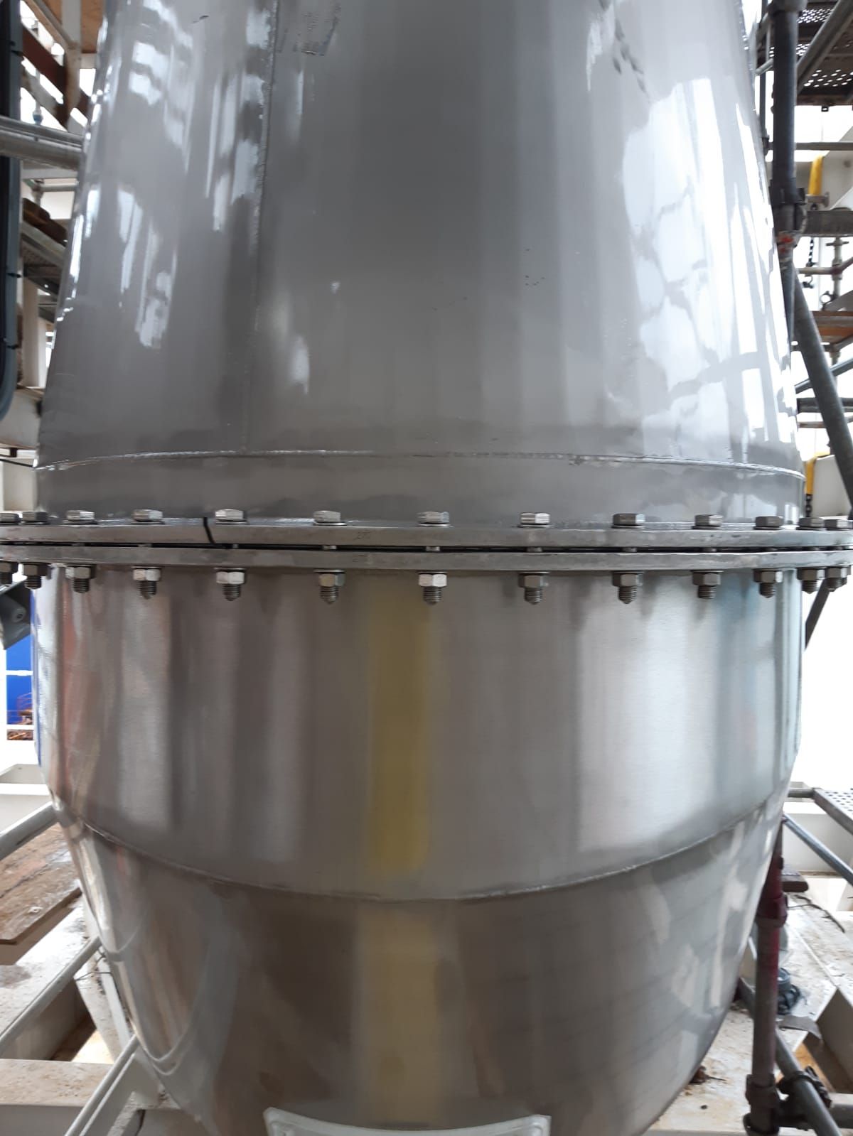 Marine Scrubber Surface Treatment , Pickling and Passivation Stainless Steel Scrubber , Marine Scrubber Repair